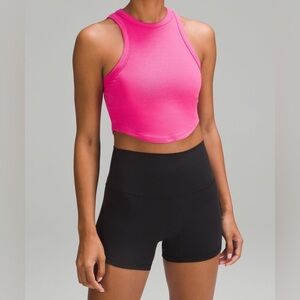 Lululemon Hold Tight Cropped Tank Top - Sonic Pink